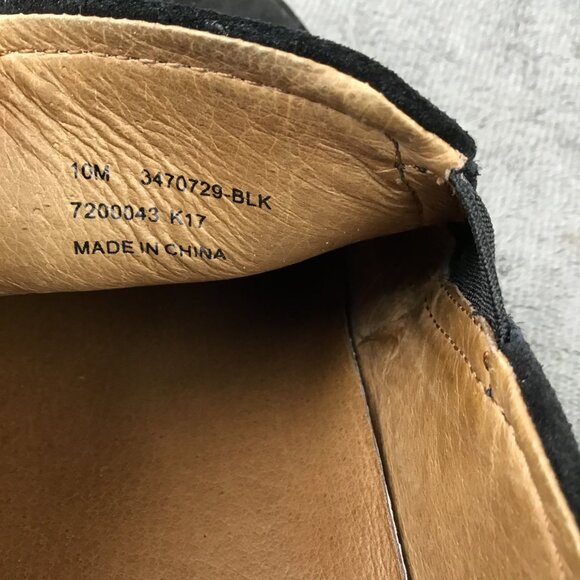 Frye BREA Chelsea Suede Shoes Slip On Sneakers Womens Size 10M Black - Picture 8 of 10